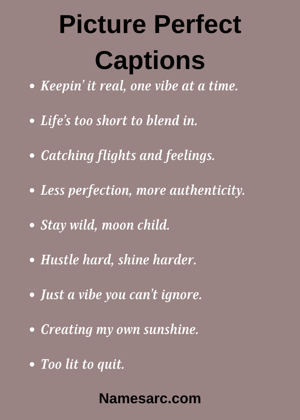 Perfect Captions for Instagram