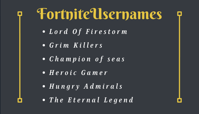 Display Names for Fortnite