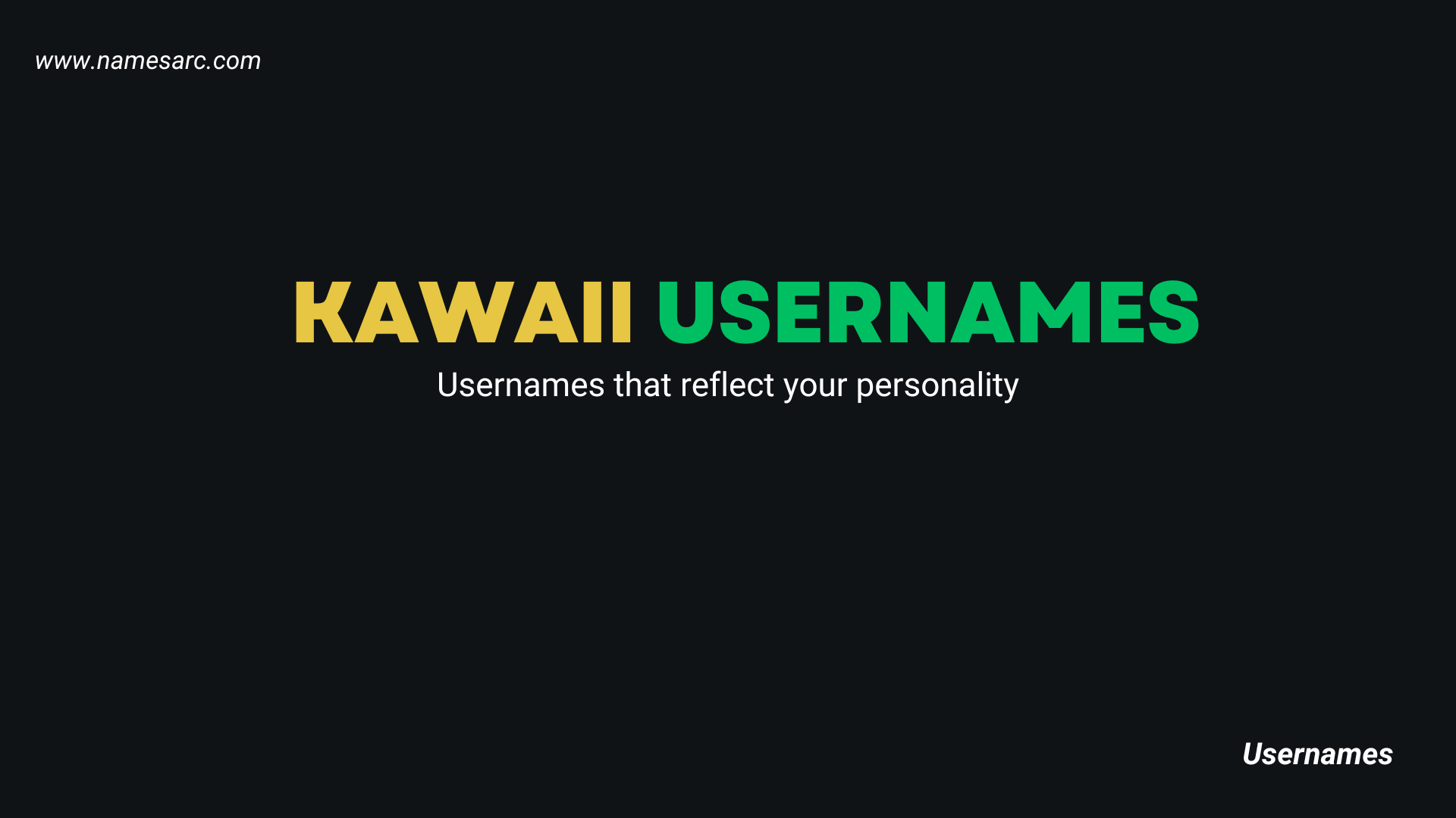 Kawaii Best Usernames