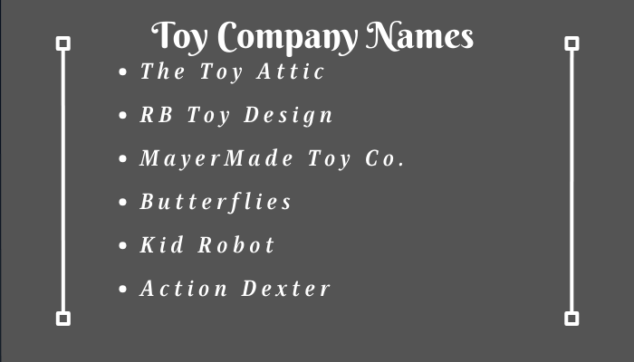 Cute Toys Company Names