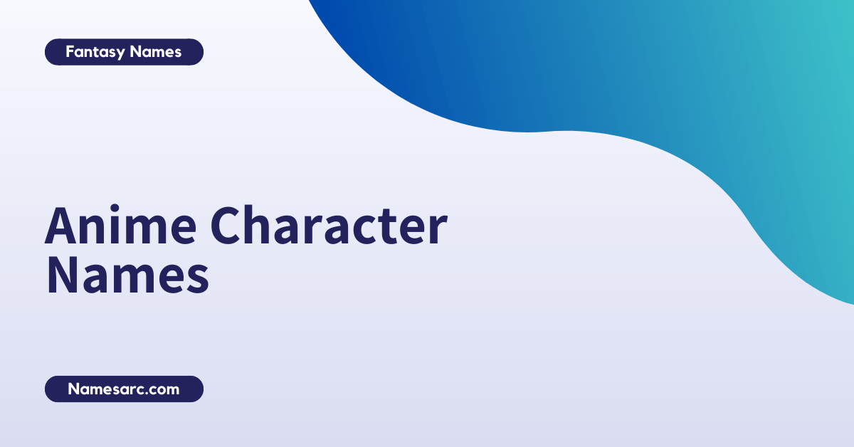 Anime Character Names