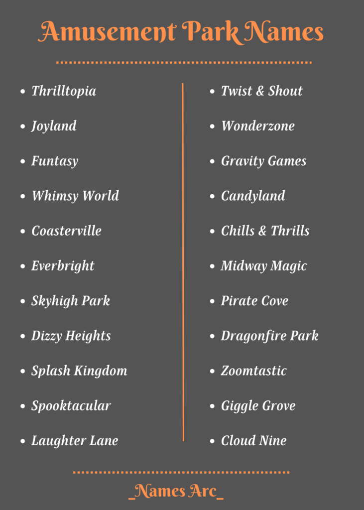 Theme Park Names