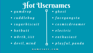 600+ Hot Usernames Ideas for Instagram - Namesarc